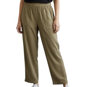 LOFT Women’s Pants Straight Leg Trousers Tan Size 12 Pockets